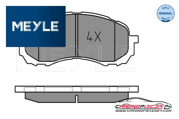 Achat de MEYLE 025 243 7217/W Kit de plaquettes de frein, frein à disque pas chères