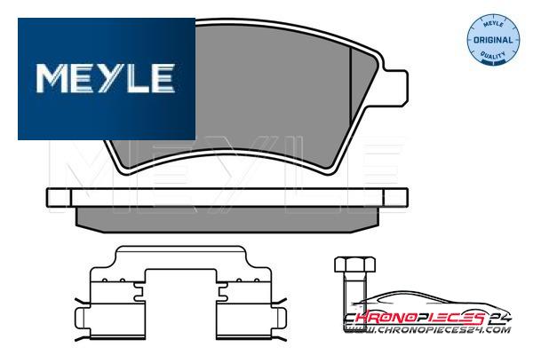 Achat de MEYLE 025 243 9116/W Kit de plaquettes de frein, frein à disque pas chères