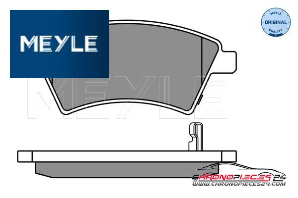 Achat de MEYLE 025 243 9116/W Kit de plaquettes de frein, frein à disque pas chères