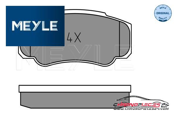 Achat de MEYLE 025 239 2120 Kit de plaquettes de frein, frein à disque pas chères