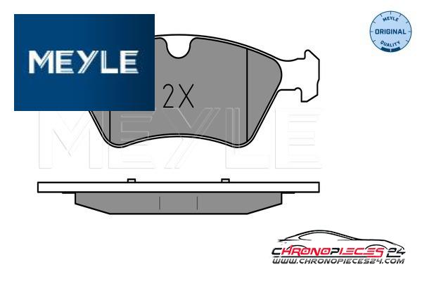 Achat de MEYLE 025 239 2221 Kit de plaquettes de frein, frein à disque pas chères