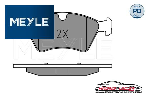 Achat de MEYLE 025 239 2221/PD Kit de plaquettes de frein, frein à disque pas chères