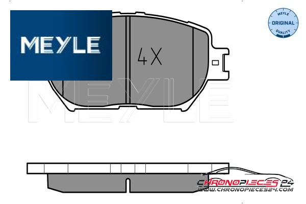 Achat de MEYLE 025 239 2817 Kit de plaquettes de frein, frein à disque pas chères