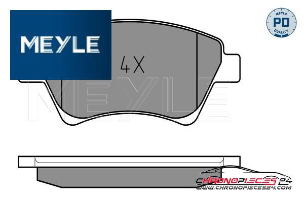 Achat de MEYLE 025 239 3018/PD Kit de plaquettes de frein, frein à disque pas chères