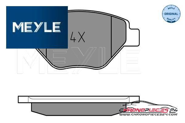 Achat de MEYLE 025 239 3418 Kit de plaquettes de frein, frein à disque pas chères