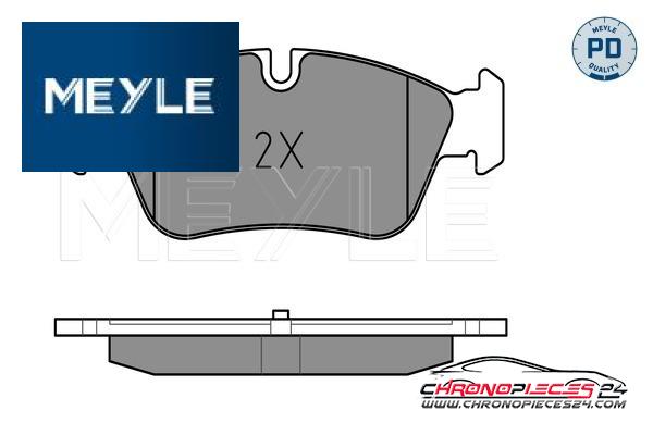 Achat de MEYLE 025 239 3517/PD Kit de plaquettes de frein, frein à disque pas chères