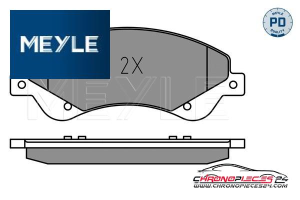 Achat de MEYLE 025 244 8518/PD Kit de plaquettes de frein, frein à disque pas chères