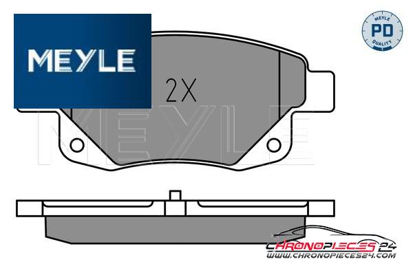 Achat de MEYLE 025 244 8617/PD Kit de plaquettes de frein, frein à disque pas chères