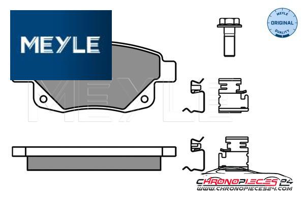 Achat de MEYLE 025 244 8617/W Kit de plaquettes de frein, frein à disque pas chères