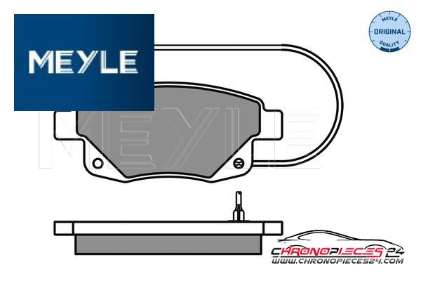 Achat de MEYLE 025 244 8617/W Kit de plaquettes de frein, frein à disque pas chères