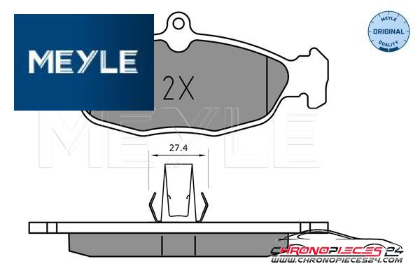 Achat de MEYLE 025 244 8717 Kit de plaquettes de frein, frein à disque pas chères