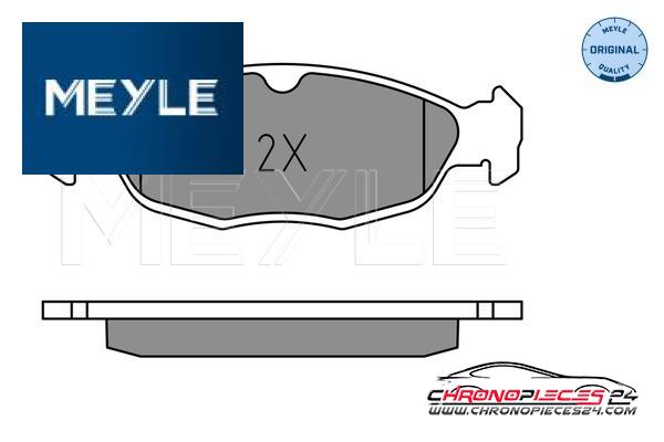 Achat de MEYLE 025 244 8717 Kit de plaquettes de frein, frein à disque pas chères