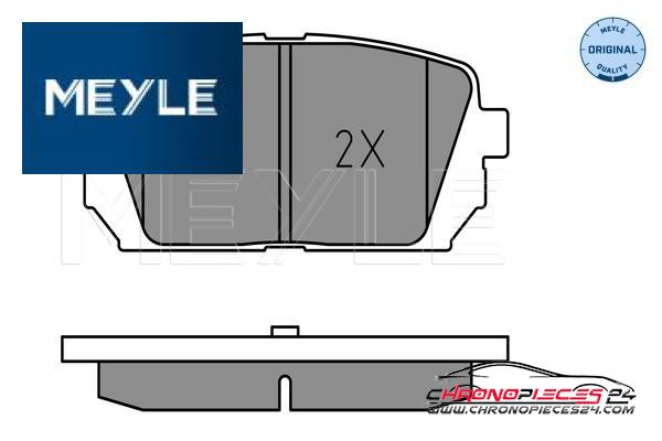 Achat de MEYLE 025 244 9116/W Kit de plaquettes de frein, frein à disque pas chères