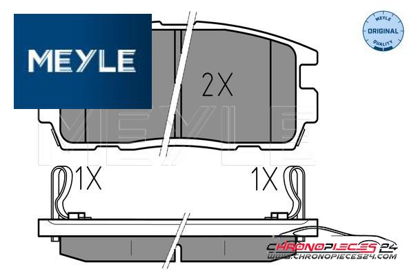 Achat de MEYLE 025 244 9815/W Kit de plaquettes de frein, frein à disque pas chères