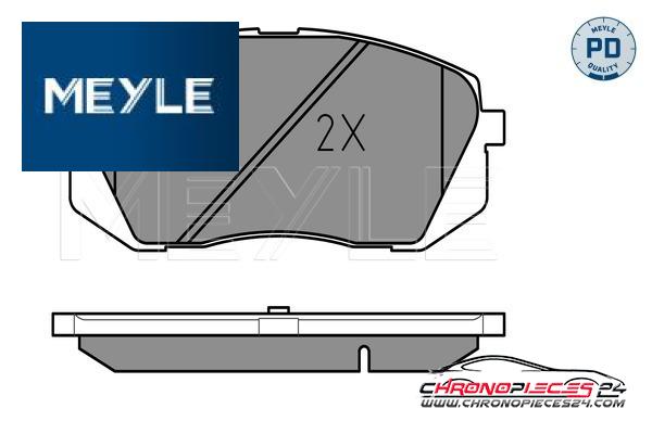 Achat de MEYLE 025 245 0116/PD Kit de plaquettes de frein, frein à disque pas chères