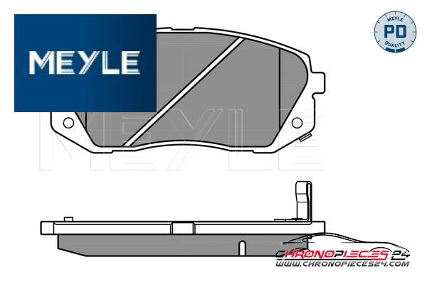 Achat de MEYLE 025 245 0116/PD Kit de plaquettes de frein, frein à disque pas chères