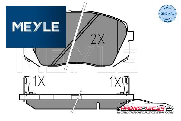 Achat de MEYLE 025 245 0116/W Kit de plaquettes de frein, frein à disque pas chères