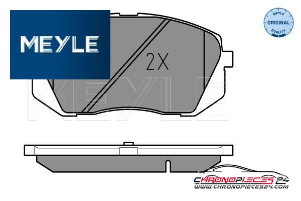 Achat de MEYLE 025 245 0116/W Kit de plaquettes de frein, frein à disque pas chères