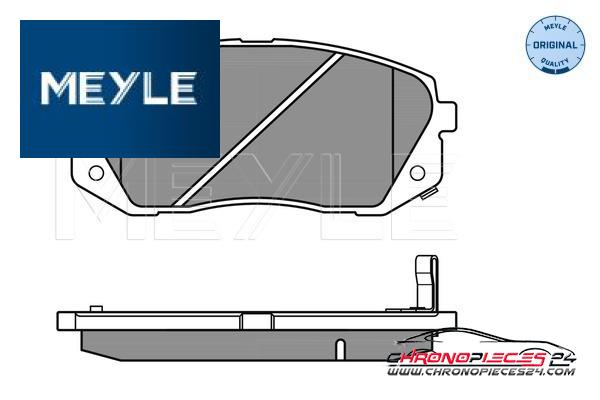 Achat de MEYLE 025 245 0116/W Kit de plaquettes de frein, frein à disque pas chères