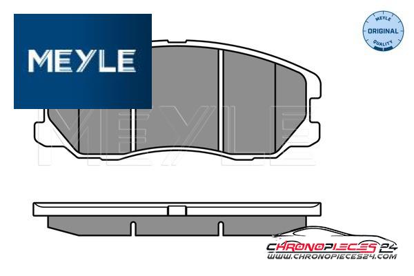 Achat de MEYLE 025 245 1016/W Kit de plaquettes de frein, frein à disque pas chères