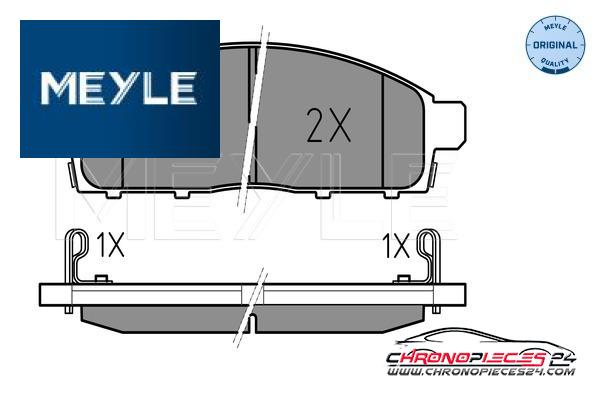 Achat de MEYLE 025 245 2916/W Kit de plaquettes de frein, frein à disque pas chères