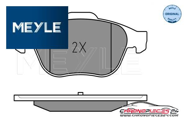 Achat de MEYLE 025 245 3618 Kit de plaquettes de frein, frein à disque pas chères