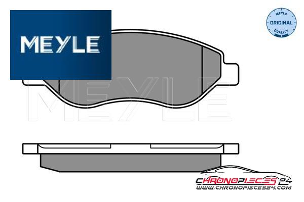 Achat de MEYLE 025 245 5019/W Kit de plaquettes de frein, frein à disque pas chères