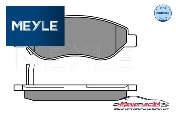 Achat de MEYLE 025 245 5019/W Kit de plaquettes de frein, frein à disque pas chères