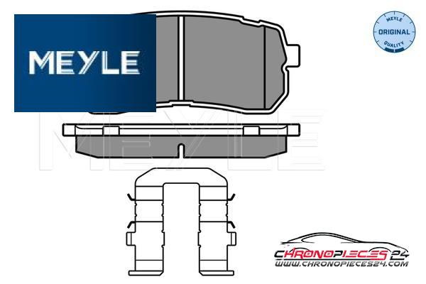 Achat de MEYLE 025 245 5915/W Kit de plaquettes de frein, frein à disque pas chères