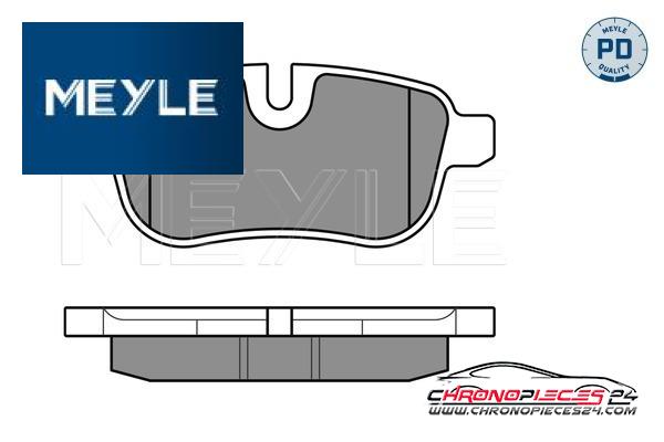 Achat de MEYLE 025 245 5918/PD Kit de plaquettes de frein, frein à disque pas chères