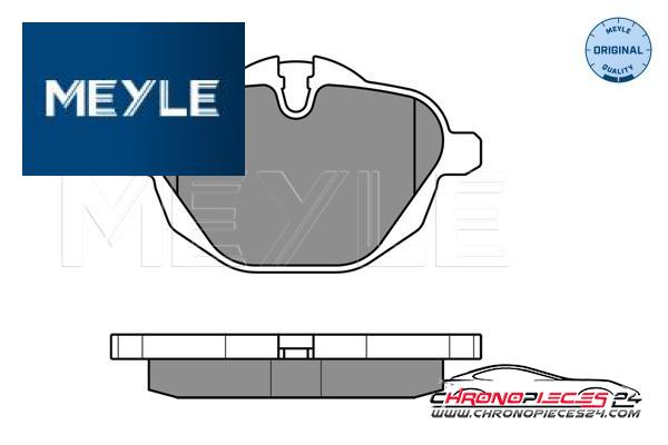 Achat de MEYLE 025 245 6118 Kit de plaquettes de frein, frein à disque pas chères