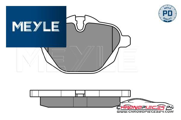 Achat de MEYLE 025 245 6118/PD Kit de plaquettes de frein, frein à disque pas chères