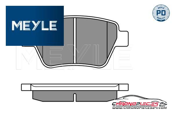 Achat de MEYLE 025 245 6317/PD Kit de plaquettes de frein, frein à disque pas chères