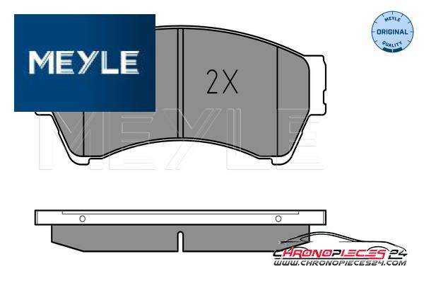 Achat de MEYLE 025 245 8217/W Kit de plaquettes de frein, frein à disque pas chères