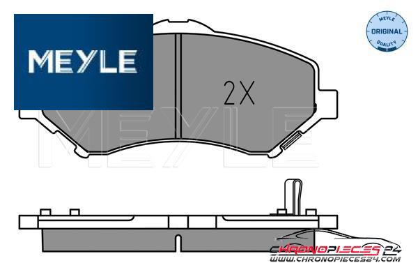 Achat de MEYLE 025 246 0417 Kit de plaquettes de frein, frein à disque pas chères