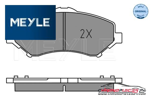 Achat de MEYLE 025 246 0417 Kit de plaquettes de frein, frein à disque pas chères