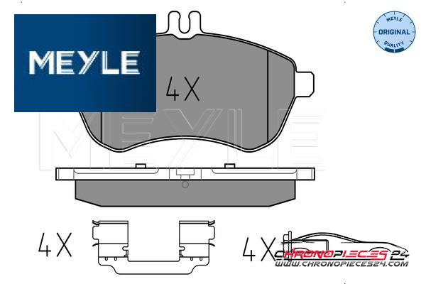 Achat de MEYLE 025 243 0620/K1 Kit de plaquettes de frein, frein à disque pas chères