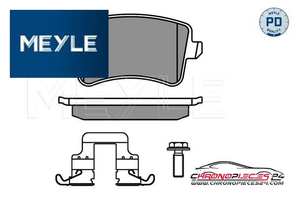 Achat de MEYLE 025 246 0617-1/PD Kit de plaquettes de frein, frein à disque pas chères