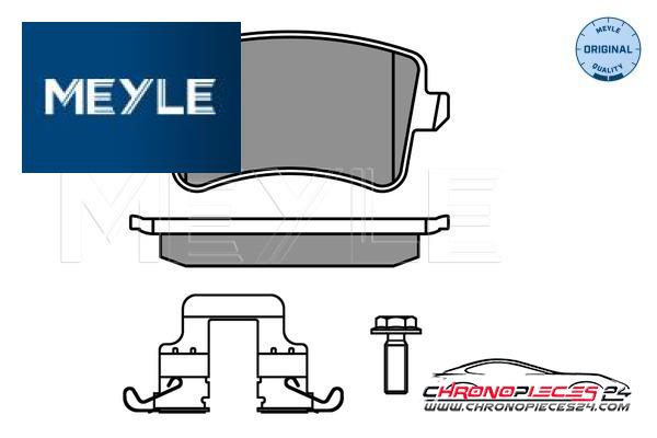 Achat de MEYLE 025 246 0617/K1 Kit de plaquettes de frein, frein à disque pas chères