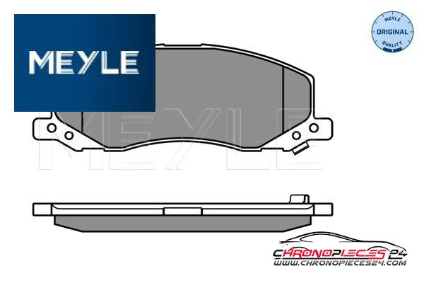 Achat de MEYLE 025 244 1817/W Kit de plaquettes de frein, frein à disque pas chères