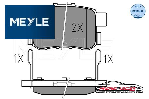 Achat de MEYLE 025 244 3514/W Kit de plaquettes de frein, frein à disque pas chères