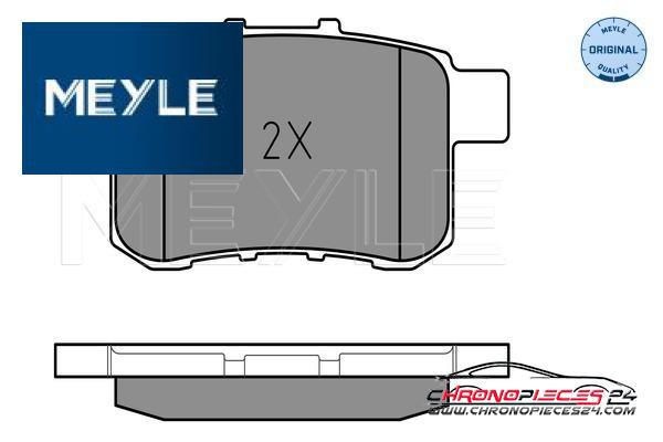 Achat de MEYLE 025 244 3514/W Kit de plaquettes de frein, frein à disque pas chères