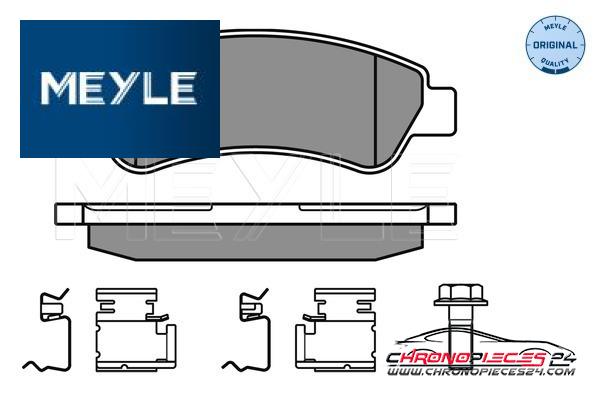 Achat de MEYLE 025 244 6519 Kit de plaquettes de frein, frein à disque pas chères