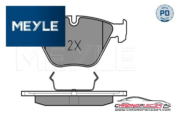 Achat de MEYLE 025 241 6120/PD Kit de plaquettes de frein, frein à disque pas chères