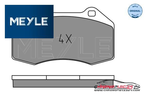 Achat de MEYLE 025 241 6215 Kit de plaquettes de frein, frein à disque pas chères