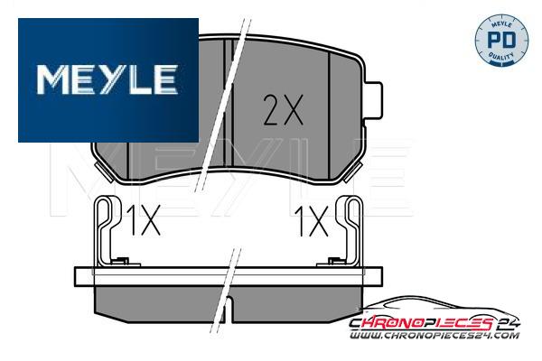 Achat de MEYLE 025 243 2015/PD Kit de plaquettes de frein, frein à disque pas chères