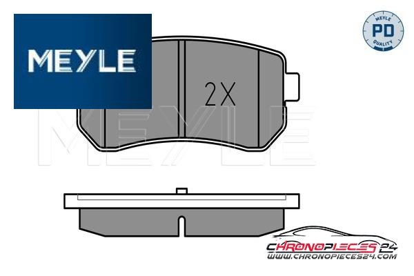 Achat de MEYLE 025 243 2015/PD Kit de plaquettes de frein, frein à disque pas chères