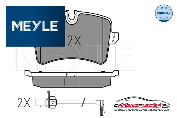 Achat de MEYLE 025 246 0617/W Kit de plaquettes de frein, frein à disque pas chères