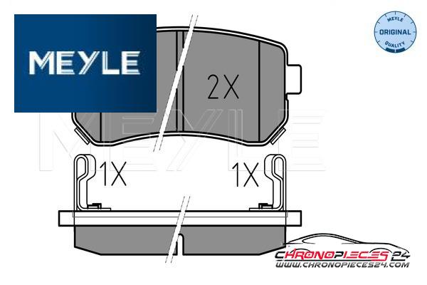 Achat de MEYLE 025 243 2015/W Kit de plaquettes de frein, frein à disque pas chères