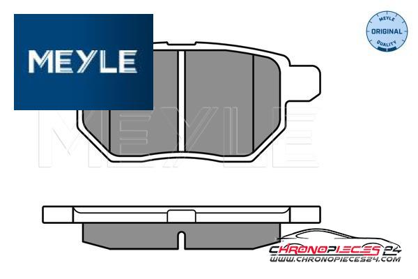 Achat de MEYLE 025 246 1015/W Kit de plaquettes de frein, frein à disque pas chères